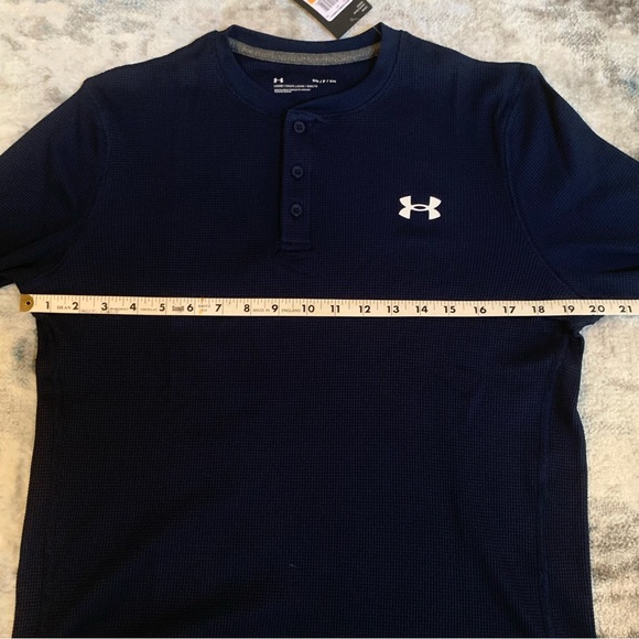 Men's UA Waffle Henley | Size Small | Navy Blue NEW!! - Picture 12 of 15